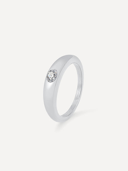 White Dome Ring