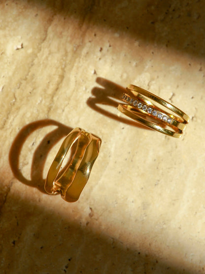 Metal Waves Ring