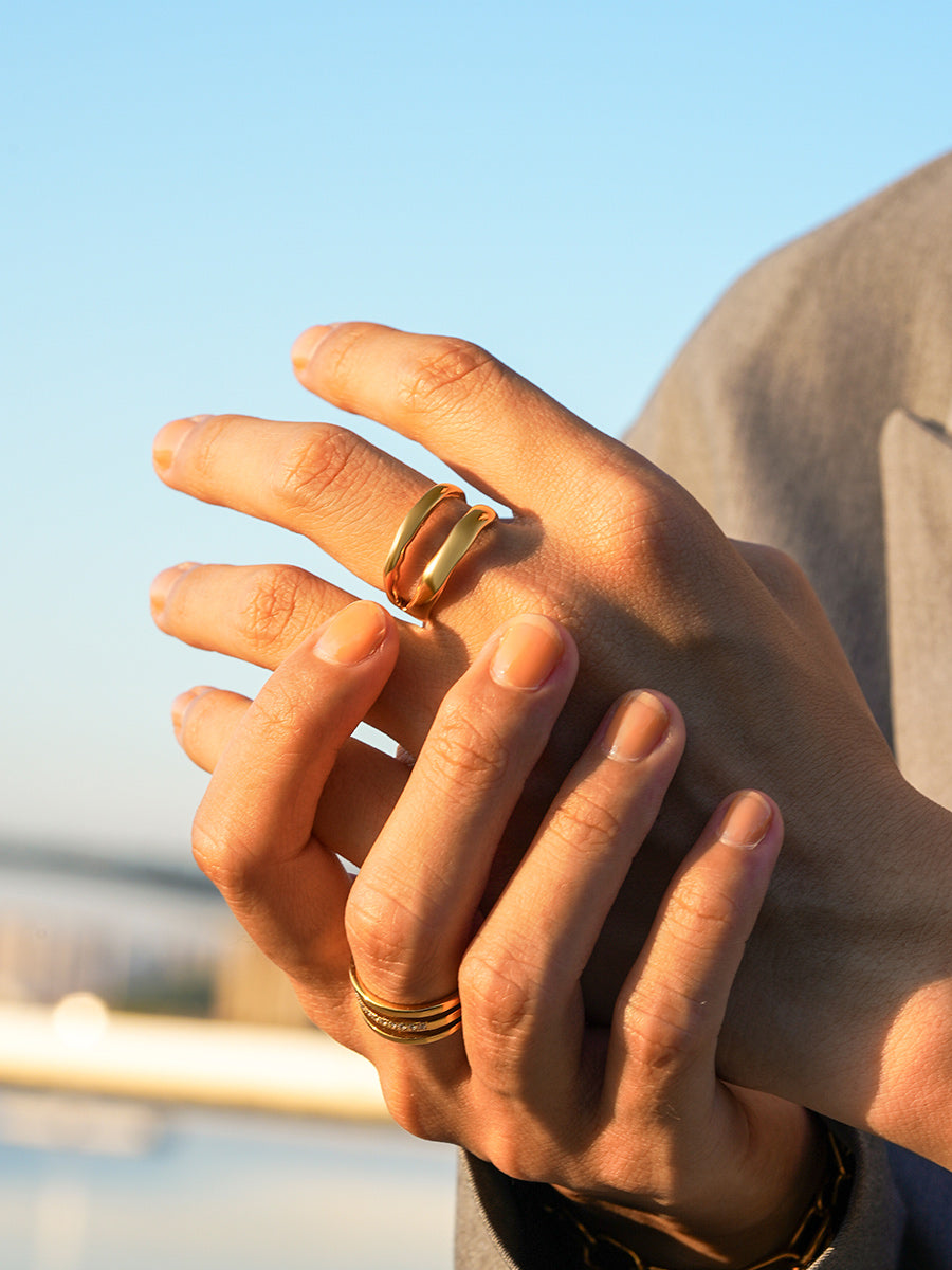 Metal Waves Ring