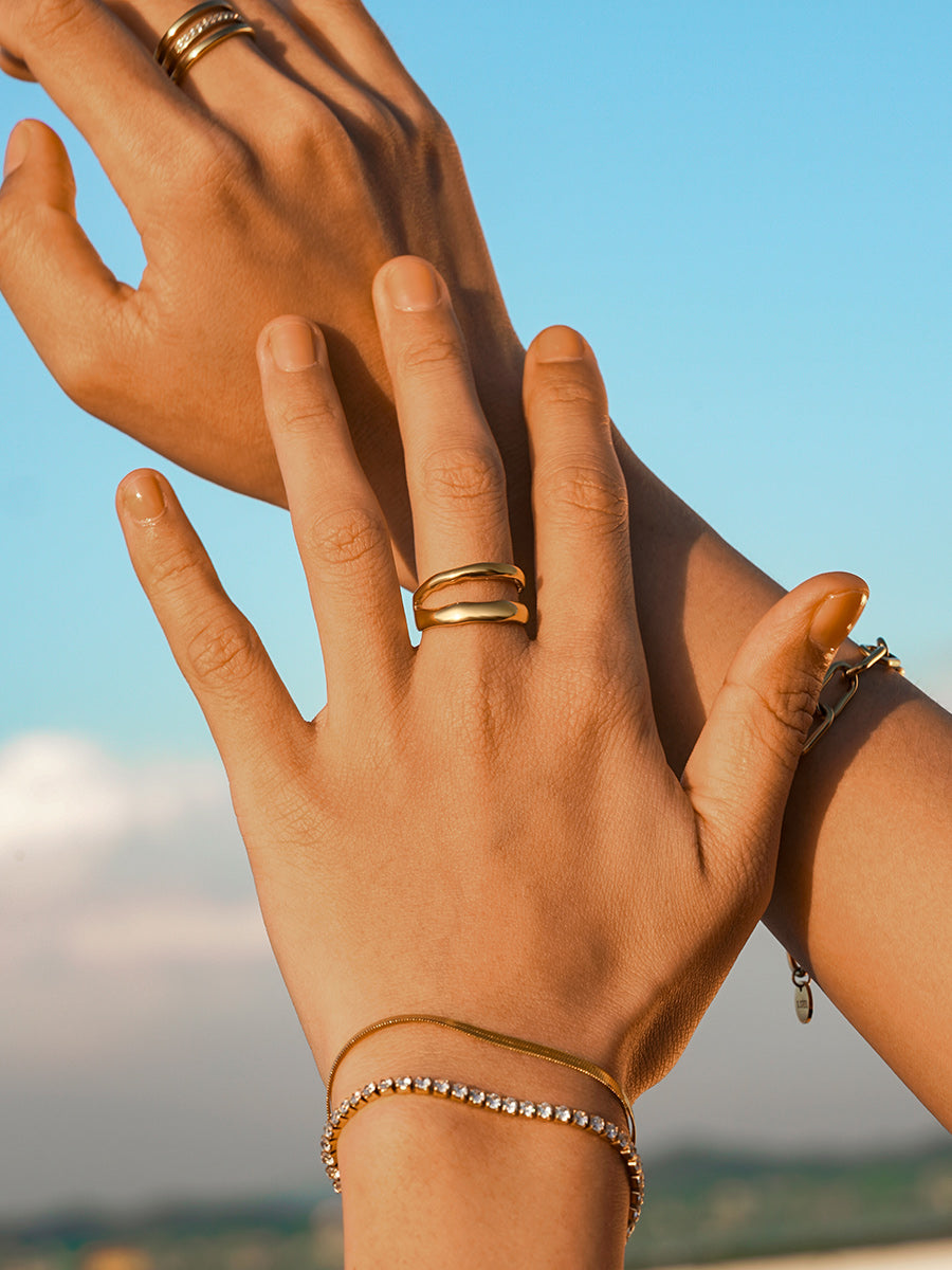 Metal Waves Ring