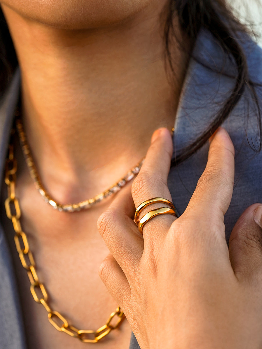 Metal Waves Ring