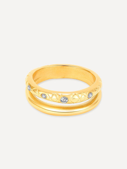 Eden Snake Texture Ring