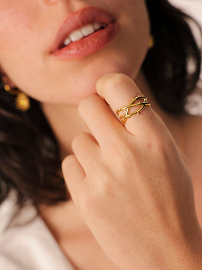 Bold Weave Ring