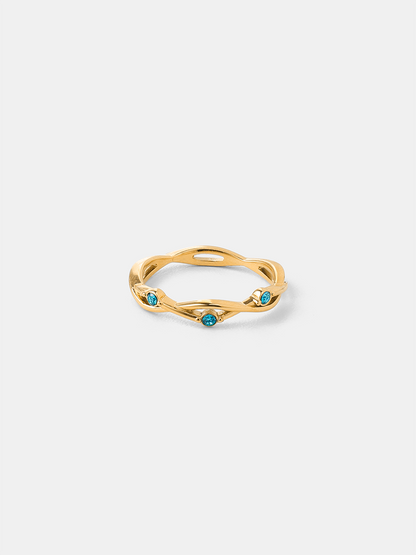 Vivid Azure Ring