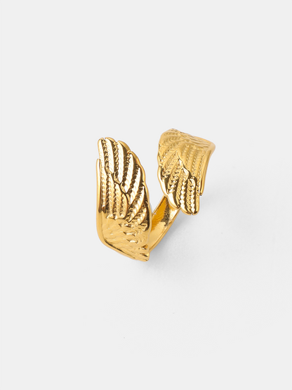 Delicate Feather Ring