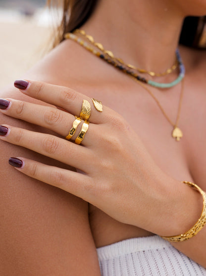Delicate Feather Ring
