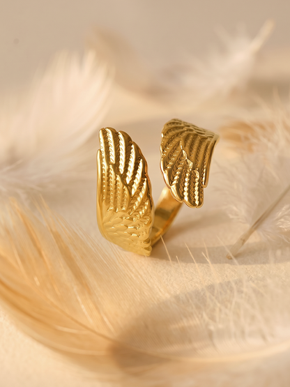 Delicate Feather Ring