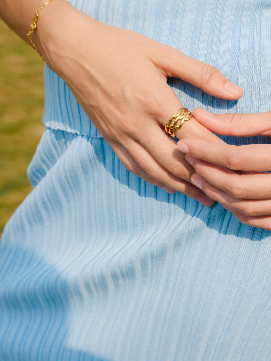 Ripple Trio Ring