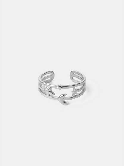 Moonlit Star Ring