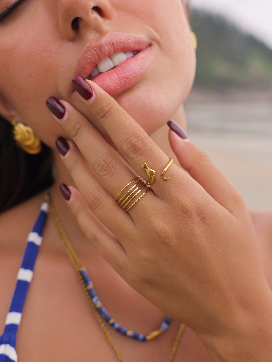 Playful Cat Ring