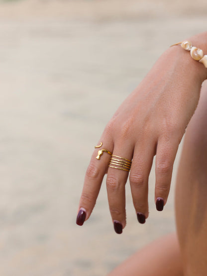 Textured Stack Ring
