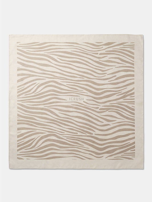 Wild Stripes Beige Zebra-print Tuch