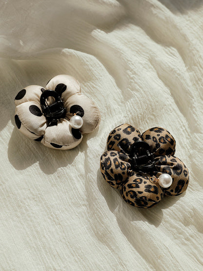 Floral Grace Leopard Haarklammer