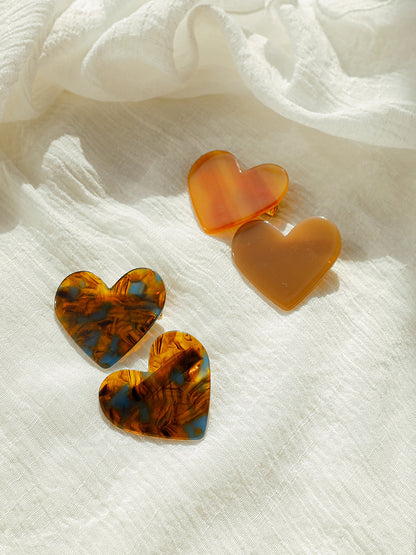 Sweet Heart Brown Set Hairpin