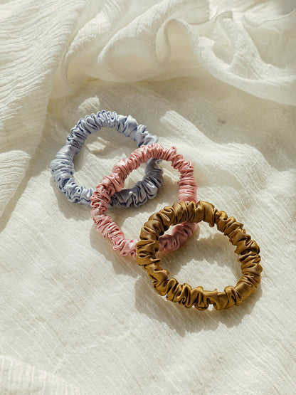Serene Pink  Pure Silk Scrunchie