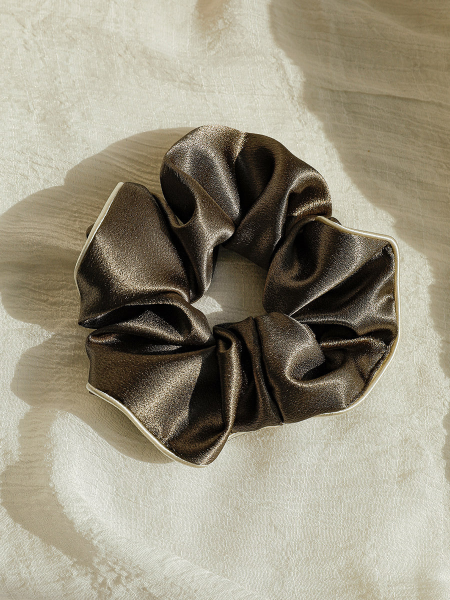 Olive Charm Scrunchie